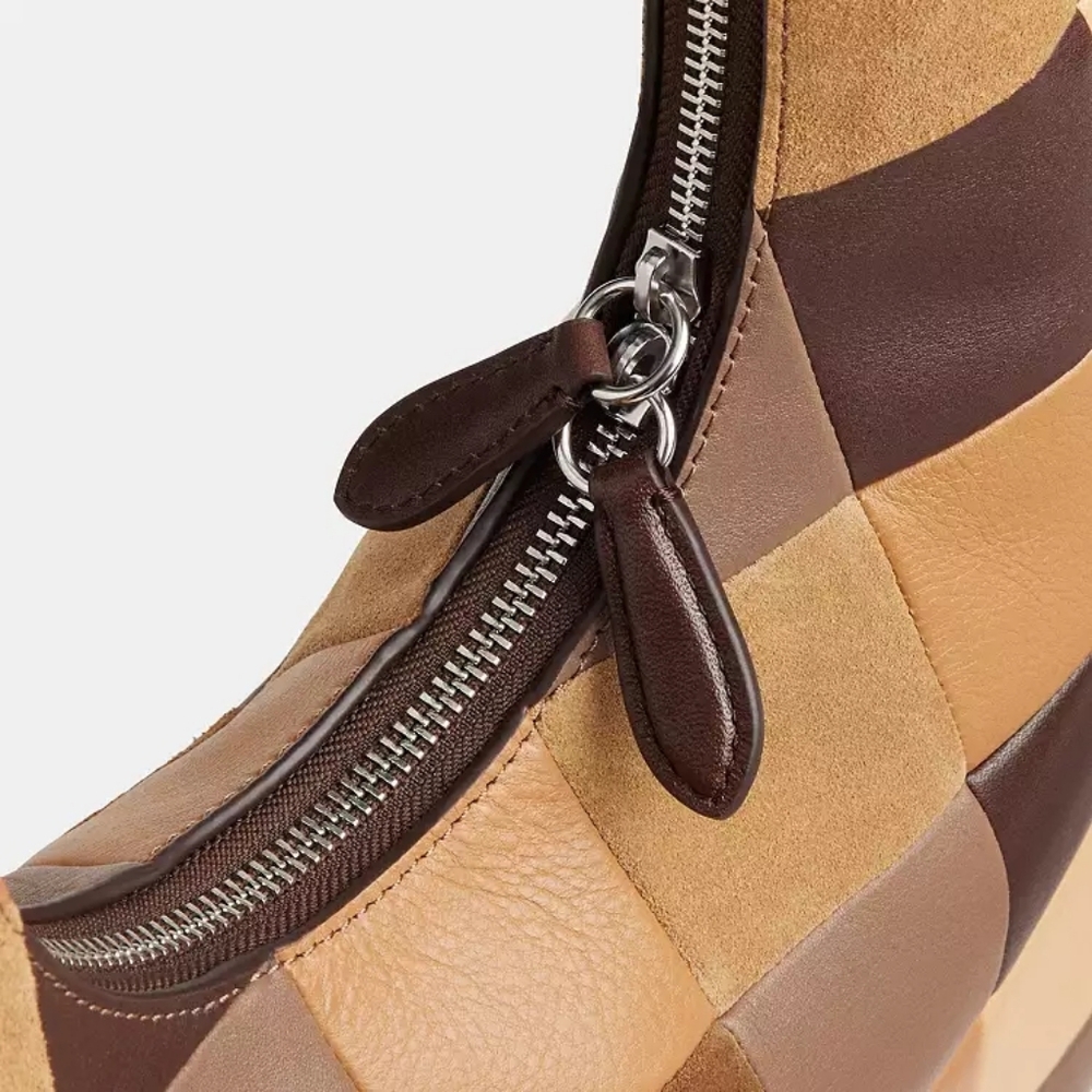 Coachtopia Multicolor Check Patchwork Hobo Bag Br… - image 7